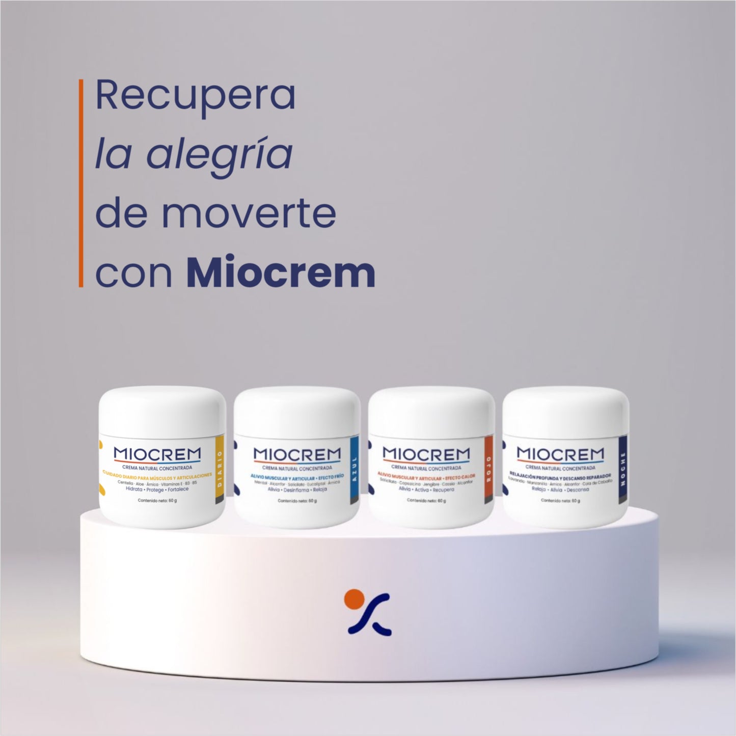 Miocrem Diario 60 g – Cuidado natural diario para músculos y articulaciones