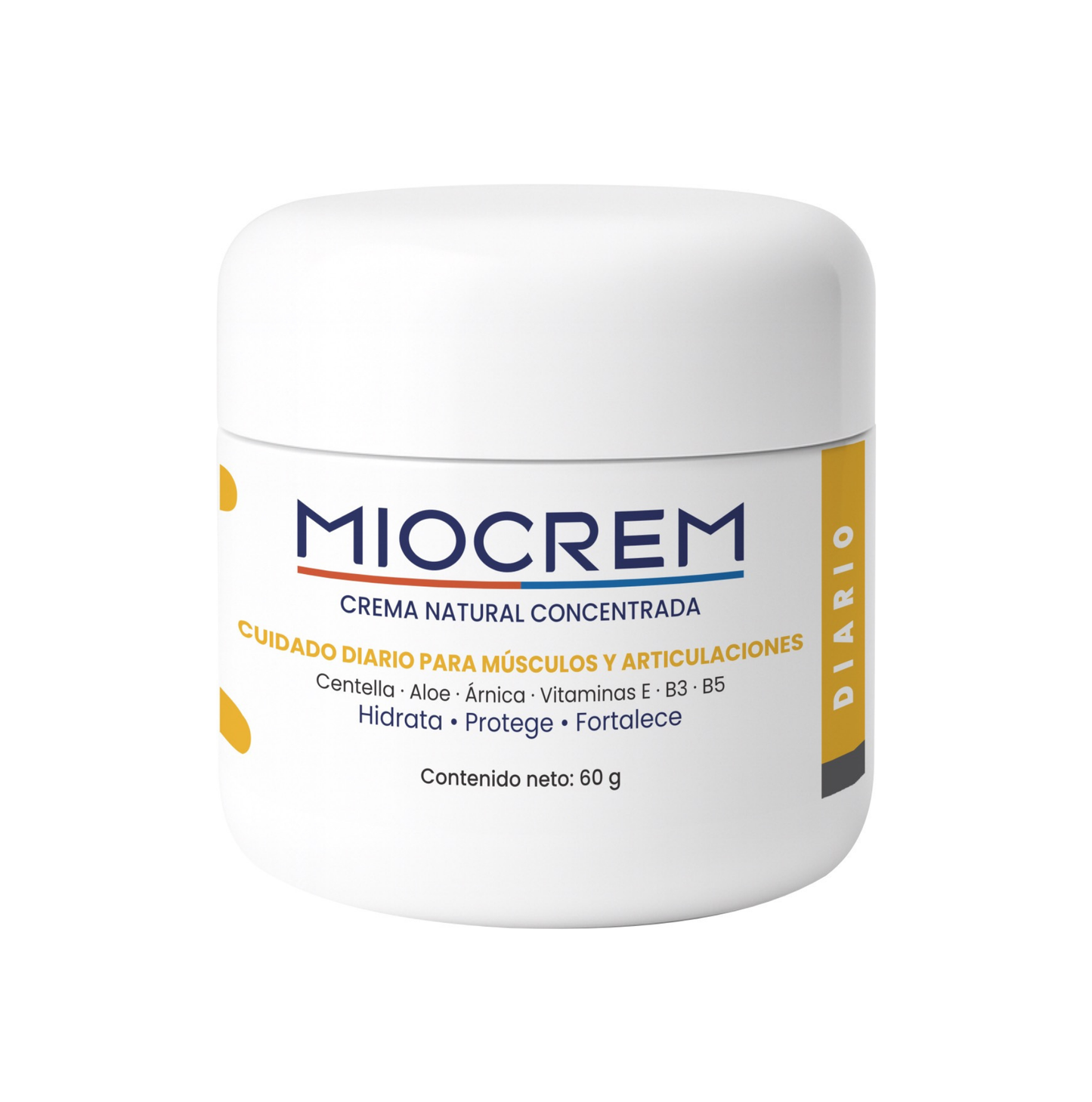 Miocrem Diario 60 g – Cuidado natural diario para músculos y articulaciones