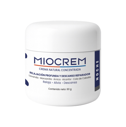 Miocrem Noche 60 g  Crema relajante con aromaterapia que favorece el descanso