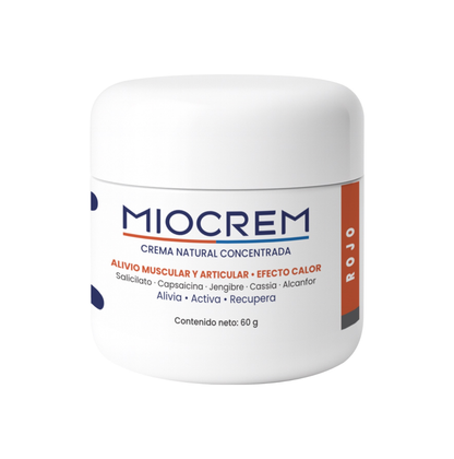 Miocrem Rojo 60 g | Crema con efecto calor para el bienestar muscular y articular