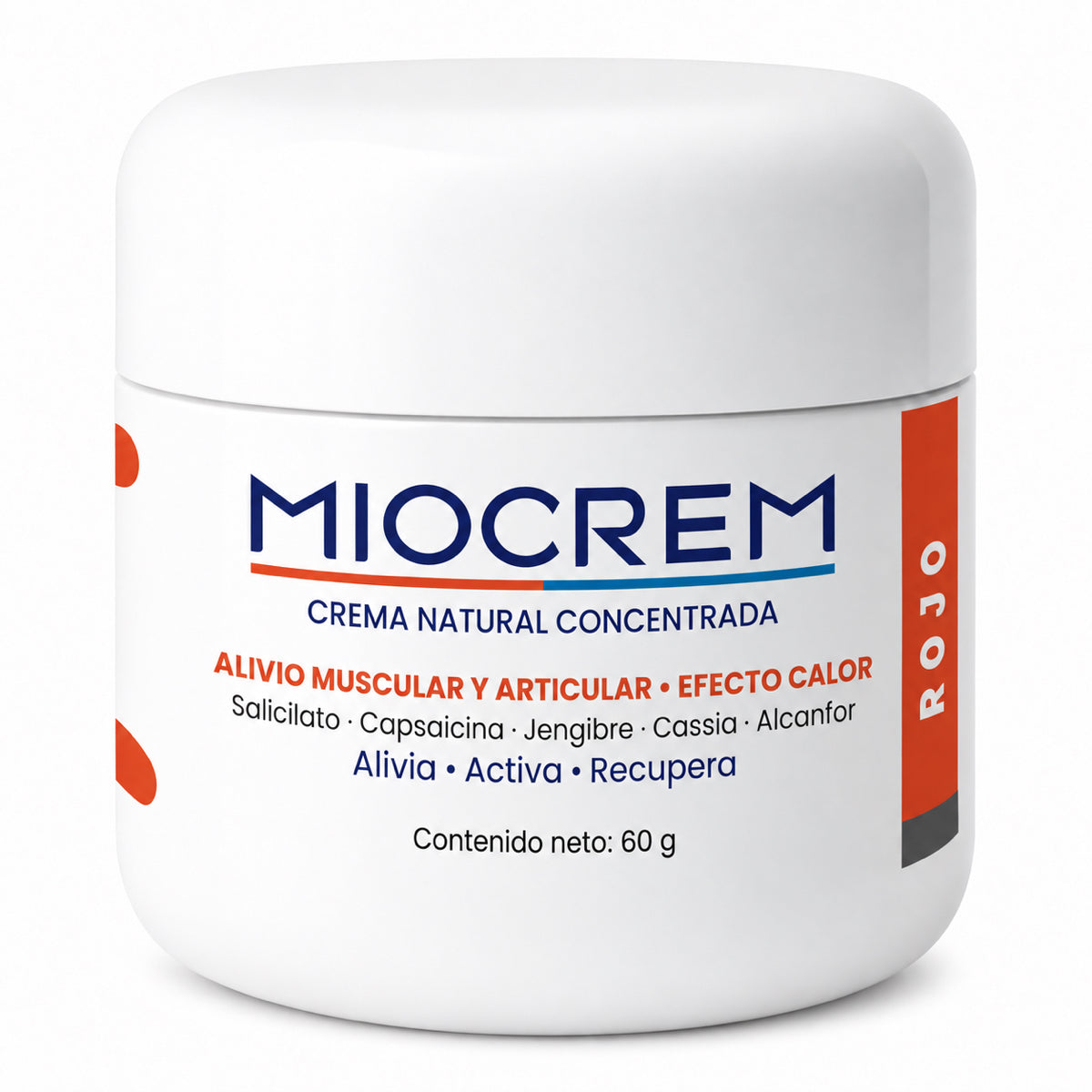 Miocrem Rojo 60 g – Alivio muscular y articular con efecto calor
